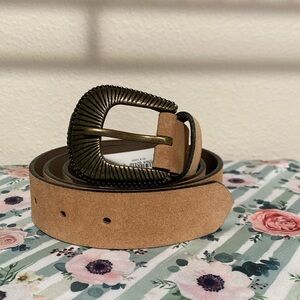 Small Brown Leather Belt